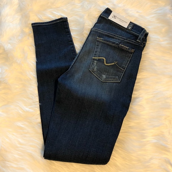 5[7ForAllMankind] The Ankle Gwenevere ripped knee - Picture 2 of 7